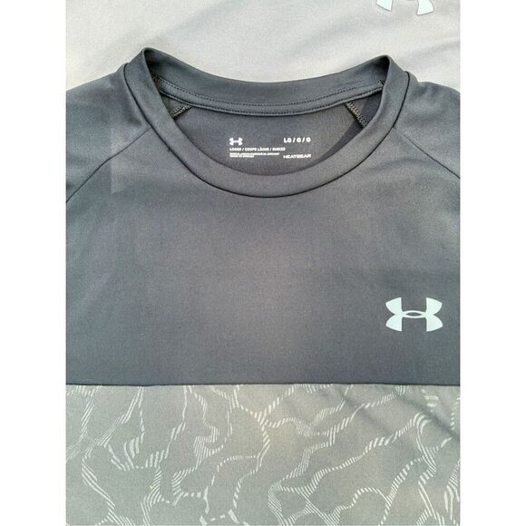Men’s SZ L 4 PC Dri-FIT Under Armour -Nike Adidas Short Sleeve Shirts - Picture 2 of 10